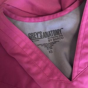 Greys anatomy scrub top size XS